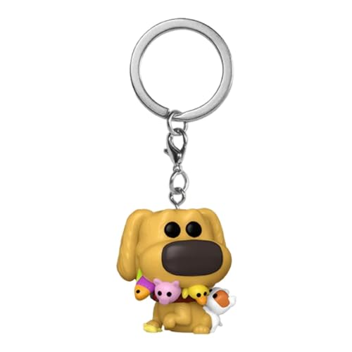 Funko Pocket Pop Dug Days Dug with Toys Vinyl-Schlüsselanhänger Exklusiv, Mehrfarbig, 2.5 inches von Funko