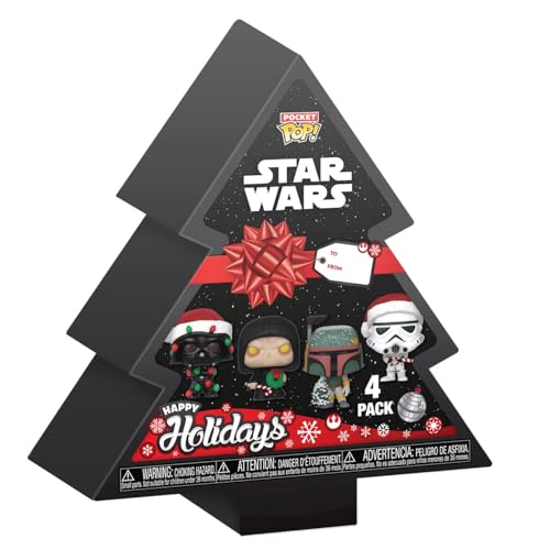 Funko Pocket Pop! Star Wars - Darth Vader - Tree Holiday Box - Keychain - Neuartiger Schlüsselanhänger - Vinyl-Minifigur Zum Sammeln - Strumpffüller - Geschenkidee - Offizielle Handelswaren von Funko