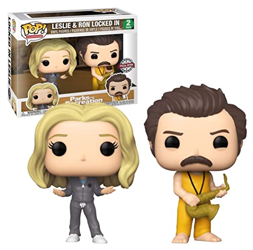 Funko Pop! 56740 Parks & Recreation: Leslie & Ron Locked In, 2 Stück von POP