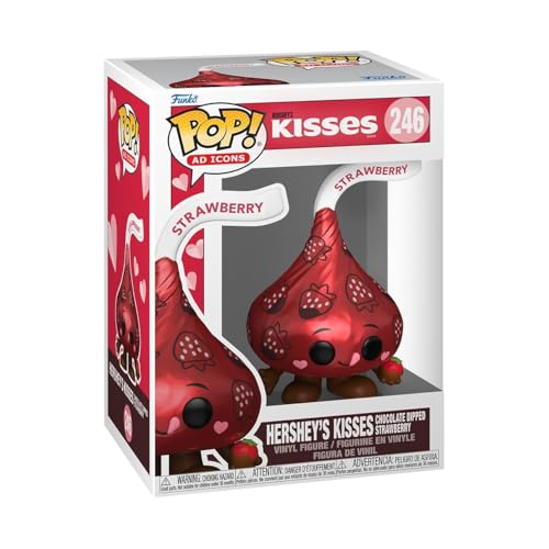 Funko Pop! AD Icons: Hershey Hearts's - Strawberry and Creme Kiss - Hershey's - Vinyl-Sammelfigur - Geschenkidee - Offizielle Handelswaren - Spielzeug Für Kinder und Erwachsene - Ad Icons Fans von Funko