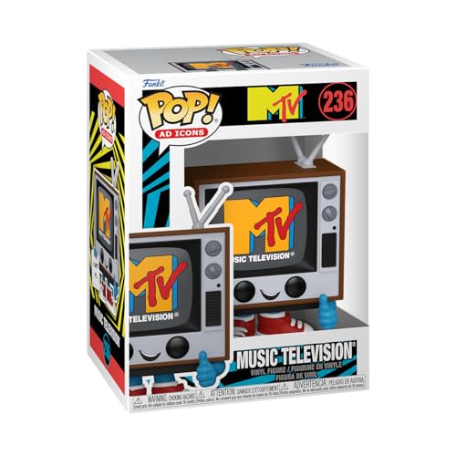 Funko Pop! Ad Icons: MTV - MTV Logo - Vinyl-Sammelfigur - Geschenkidee - Offizielle Handelswaren - Spielzeug Für Kinder und Erwachsene - Ad Icons Fans - Modellfigur Für Sammler und Display von Funko