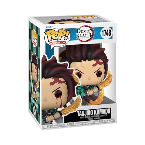 Funko Pop! Animation: DS - Tanjiro Kamado - (Sun Breathing) - Demon Slayer - Vinyl-Sammelfigur - Geschenkidee - Offizielle Handelswaren - Spielzeug Für Kinder und Erwachsene - Anime Fans von Funko