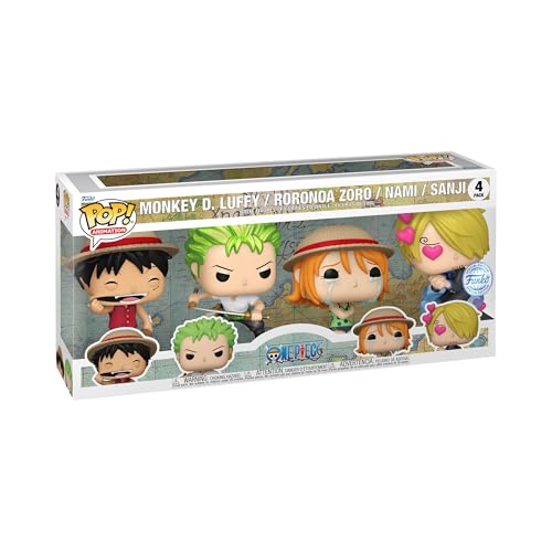 Funko Pop! Animation: One Piece - Refresh 4 Pack- Vinyl-Sammelfigur - Geschenkidee - Offizielle Handelswaren - Spielzeug Für Kinder und Erwachsene - Anime Fans - Modellfigur Für Sammler von Funko