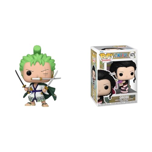 Funko Pop! Animation: One Piece - Roronoa Zoro - Lorenor Zorro & Pop! Animation: One Piece - Nico Robin - Orobi - (Wano) - Vinyl-Sammelfigur von Funko