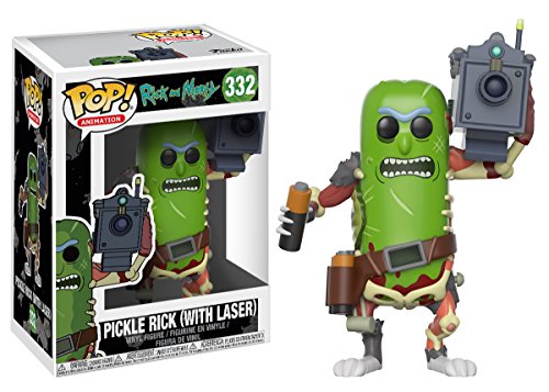 Funko Pop! Animation: R&M - Pickle Rick mit Laser - Rick And Morty - Vinyl-Sammelfigur - Geschenkidee - Offizielle Handelswaren - Spielzeug Für Kinder und Erwachsene - TV Fans von Funko