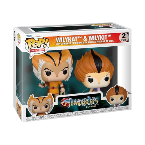 Funko Pop! Animation: TC - Wilykat/Wilykit 2PK - Thundercats- Vinyl-Sammelfigur - Geschenkidee - Offizielle Handelswaren - Spielzeug Für Kinder und Erwachsene - TV Fans von Funko