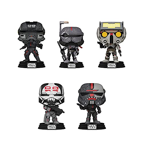 Funko Pop! Bad Batch Set of 5: Jäger, Wrecker, Tech, Crosshair und Echo von Funko