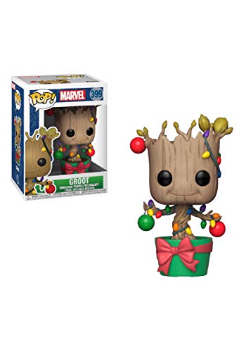 Funko Pop! Bobble: Marvel: Holiday Groot mit Lights and Ornaments - Marvel Comics - Vinyl-Sammelfigur - Geschenkidee - Offizielle Handelswaren - Spielzeug Für Kinder und Erwachsene von Funko