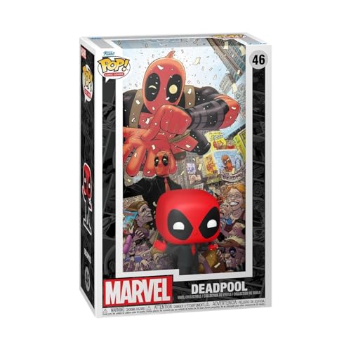 Funko Pop! Comic Couverture: Marvel - Skrull - Deadpool - (2025) # 1 Deadpool en Kostüm Noir - Comics Marvel - Figur En Vinyle à Collectionner - Spielzeug für Kinder und Erwachsene von Funko