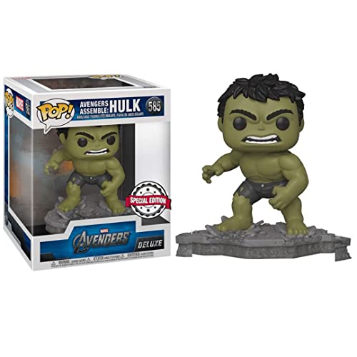 Funko Pop! Deluxe: Marvel Avengers - Hulk - (Assemble) - Vinyl-Sammelfigur - Geschenkidee - Offizielle Handelswaren - Spielzeug Für Kinder und Erwachsene - Movies Fans - Modellfigur Für Sammler von Funko