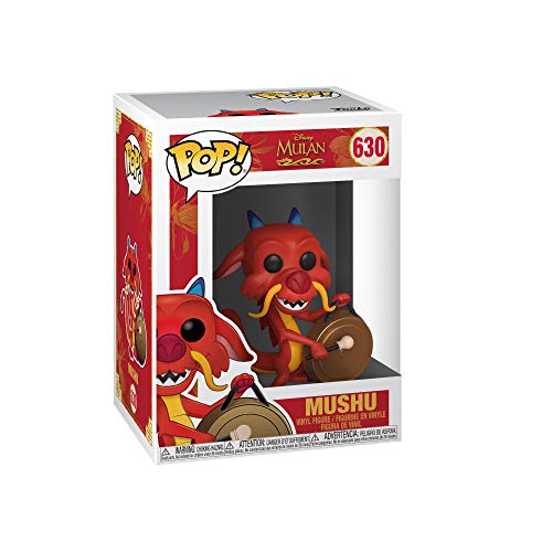 Funko Pop! Disney: Mulan - Mushu mit Gong - Vinyl-Sammelfigur - Geschenkidee - Offizielle Handelswaren - Spielzeug Für Kinder und Erwachsene - Movies Fans - Modellfigur Für Sammler und Display von Funko