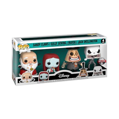 Funko Pop! Disney: The Nightmare Before Christmas - Sandy Claws - 4PK - Vinyl-Sammelfigur - Geschenkidee - Offizielle Handelswaren - Spielzeug Für Kinder und Erwachsene - Movies Fans von Funko