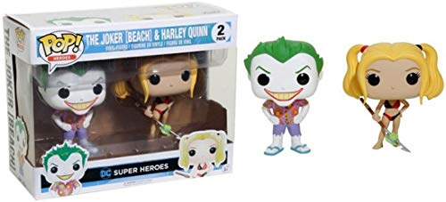 Funko Pop! FK14238 Heroes The Joker [Beach] & Harley Quinn 2er Pack von Funko