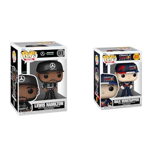 Funko Pop! Formula 1- Max Verstappen - Red Bull F1 - Vinyl-Sammelfigur & Pop! Vinyl: Formula One - Lewis Hamilton - Mercedes-Benz von Funko