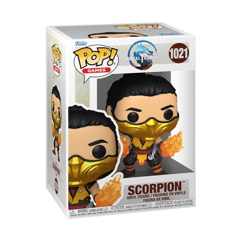 Funko Pop! Games: MK1- Scorpion - Mortal Kombat Game Franchise - Vinyl-Sammelfigur - Geschenkidee - Offizielle Handelswaren - Spielzeug Für Kinder und Erwachsene - Video Games Fans von Funko