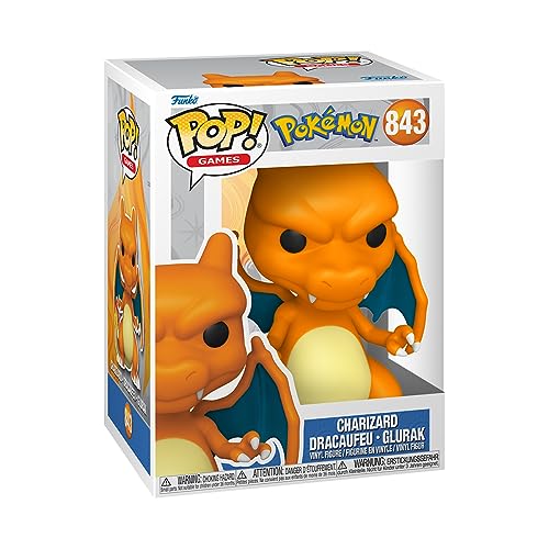 Funko Pop! Games: Pokemon - Charizard - Glurak - Vinyl-Sammelfigur - Geschenkidee - Offizielle Handelswaren - Spielzeug Für Kinder und Erwachsene - Video Games Fans - Modellfigur Für Sammler von Funko