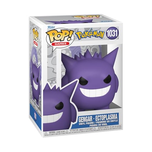 Funko Pop! Games: Pokemon - Gengar - Vinyl-Sammelfigur - Geschenkidee - Offizielle Handelswaren - Spielzeug Für Kinder und Erwachsene - Video Games Fans - Modellfigur Für Sammler und Display von Funko