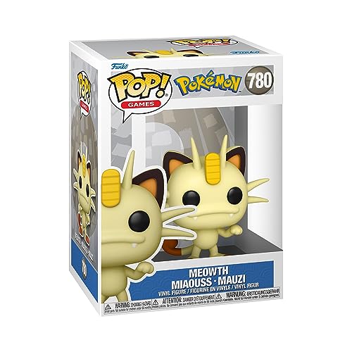 Funko Pop! Games: Pokemon - Meowth - Mauzi - Vinyl-Sammelfigur - Geschenkidee - Offizielle Handelswaren - Spielzeug Für Kinder und Erwachsene - Video Games Fans - Modellfigur Für Sammler und Display von Funko