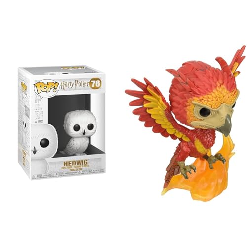 Funko Pop! Harry Potter: - Hedwig - Vinyl-Sammelfigur & Pop! Harry Potter: Fawkes - Vinyl-Sammelfigur - Geschenkidee von Funko