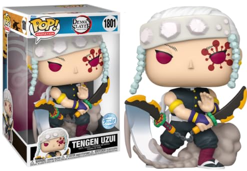 Funko Pop! Jumbo: Demon Slayer - Tengen Uzui- Vinyl-Sammelfigur - Geschenkidee - Offizielle Handelswaren - Spielzeug Für Kinder und Erwachsene - Anime Fans - Modellfigur Für Sammler von Funko