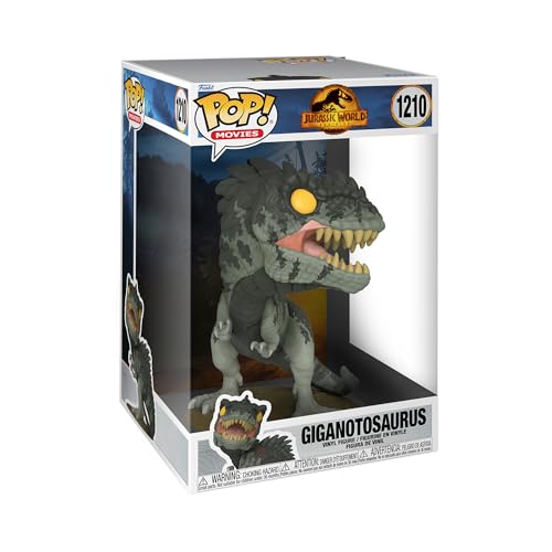 Funko Pop! Jumbo: JW3 - Giant Dino - Gigantosaurus - Jurassic World 3 - Vinyl-Sammelfigur - Geschenkidee - Offizielle Handelswaren - Spielzeug Für Kinder und Erwachsene - Movies Fans von Funko