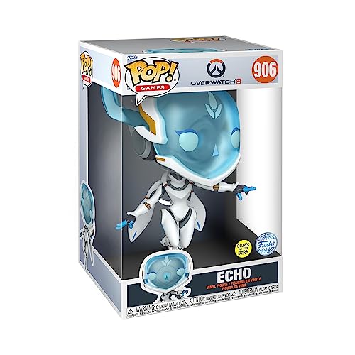 Funko Pop! Jumbo: Overwatch 2- Echo - Leuchtet Im Dunkeln - Vinyl-Sammelfigur - Geschenkidee - Offizielle Handelswaren - Spielzeug Für Kinder und Erwachsene - Video Games Fans von Funko