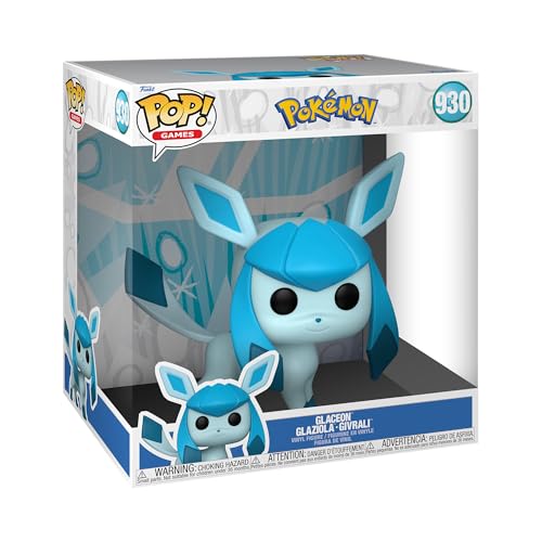 Funko Pop! Jumbo: Pokemon - Glaceon - Glaziola - Vinyl-Sammelfigur - Geschenkidee - Offizielle Handelswaren - Spielzeug Für Kinder und Erwachsene - Video Games Fans - Modellfigur Für Sammler von Funko