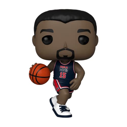 Funko Pop! Jumbo: USA Basketball - Magic Johnson (1992 Team USA Navy Uni) (Special Edition) #125 Vinyl Figure (10"), Blau von Funko