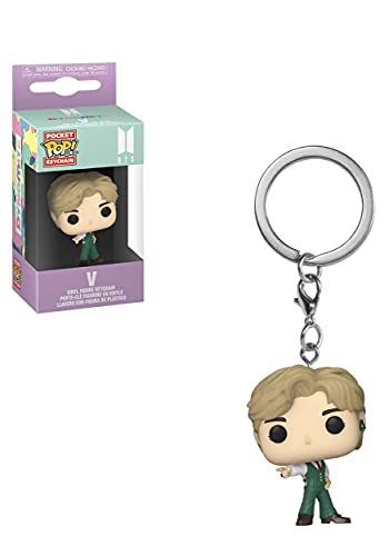 Funko Pop! Keychain: BTS - Dynamite - V - Neuartiger Schlüsselanhänger - Vinyl-Minifigur Zum Sammeln - Strumpffüller - Geschenkidee - Offizielle Handelswaren - Music Fans - Minifigur von Funko