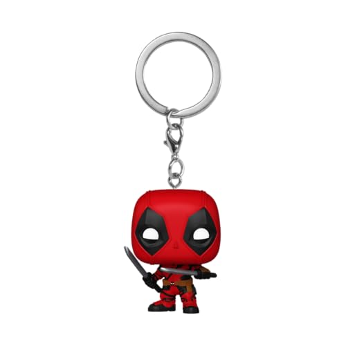 Funko Pop! Keychain: Deadpool & Wolverine - Deadpool - Neuartiger Schlüsselanhänger - Vinyl-Minifigur Zum Sammeln - Strumpffüller - Geschenkidee - Offizielle Handelswaren - Movies Fans - Minifigur von Funko