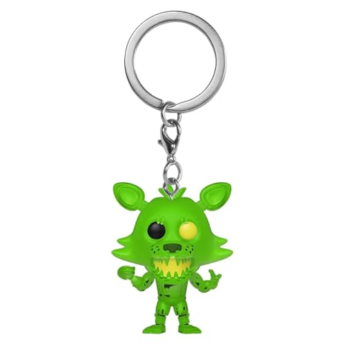 Funko Pop! Keychain: Five Nights at Freddy's (FNAF) - Radioactive Foxy - Neuartiger Schlüsselanhänger - Vinyl-Minifigur Zum Sammeln - Strumpffüller - Geschenkidee - Offizielle Handelswaren von Funko