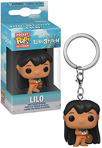 Funko Pop! Keychain: Lilo and Stitch - Lilo mit Camera - Neuartiger Schlüsselanhänger - Vinyl-Minifigur Zum Sammeln - Strumpffüller - Geschenkidee - Offizielle Handelswaren - Movies Fans - Minifigur von Funko