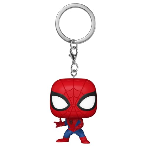 Funko Pop! Keychain: Marvel NC - Spider-Man - Marvel Comics - Neuartiger Schlüsselanhänger - Vinyl-Minifigur Zum Sammeln - Strumpffüller - Geschenkidee - Offizielle Handelswaren - Minifigur von Funko