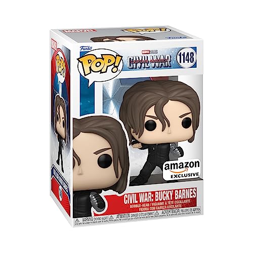 Funko Pop! Marvel: Civil War Baue eine Szene auf - Winter Soldier - Bucky 6th - Captain America 3 - Amazon-Exklusiv - Vinyl-Sammelfigur - Geschenkidee - Offizielle Handelswaren - Movies Fans von Funko