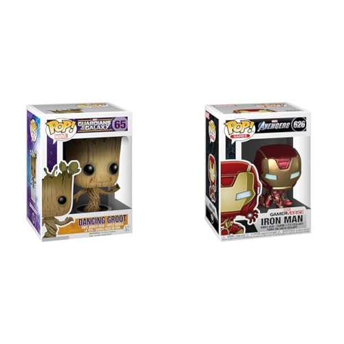 Funko Pop! Marvel: Guardians of The Galaxy - Dancing Groot & Pop! Marvel: Loki - Victor Timely - Vinyl-Sammelfigur von Funko