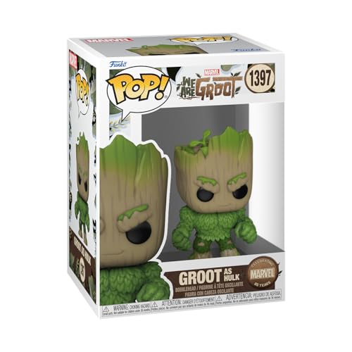 Funko Pop! Marvel: Wag - Hulk - We Are Groot - Vinyl-Sammelfigur - Geschenkidee - Offizielle Handelswaren - Spielzeug Für Kinder und Erwachsene - TV Fans - Modellfigur Für Sammler und Display von Funko