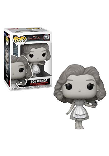 Funko Pop! Marvel: WandaVision - Wanda Maximoff 50s - Schwarz & Weiß - Vinyl-Sammelfigur - Geschenkidee - Offizielle Handelswaren - Spielzeug Für Kinder und Erwachsene - TV Fans von Funko