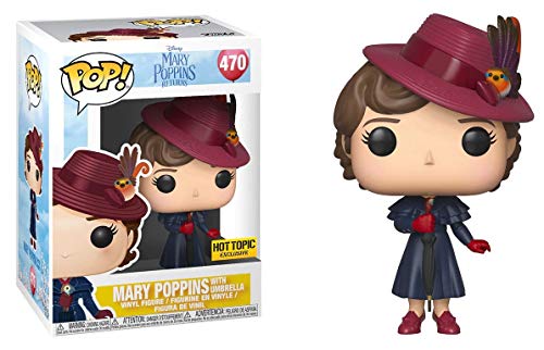 Funko Pop Mary Poppins with Umbrella Exclusive #470 with Pop Protector Bundle von Funko