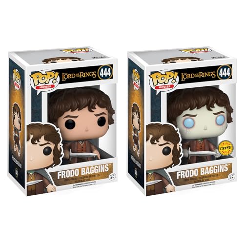 Funko Pop! Movies: Der Herr der Ringe Frodo Baggins Bundle (2er-Pack): Common and Chase Edition Vinyl-Figuren #444 von Funko