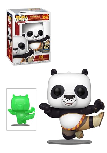 Funko Pop! Movies: Dream Works 30th - Po - 1/6 Quote Für Seltene Chase-Variante - Beflockt - Kung Fu Panda - Vinyl-Sammelfigur - Geschenkidee - Offizielle Handelswaren - Movies Fans von Funko