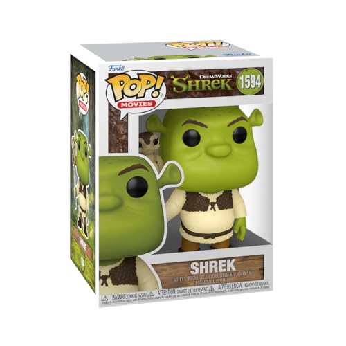 Funko Pop! Movies: Shrek Dream Works 30th - Shrek mit Snake - Vinyl-Sammelfigur - Geschenkidee - Offizielle Handelswaren - Spielzeug Für Kinder und Erwachsene - Movies Fans - Modellfigur Für Sammler von Funko