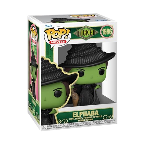 Funko Pop! Movies: Wicked - Elphaba - Vinyl-Sammelfigur - Geschenkidee - Offizielle Handelswaren - Spielzeug Für Kinder und Erwachsene - Movies Fans - Modellfigur Für Sammler und Display von Funko