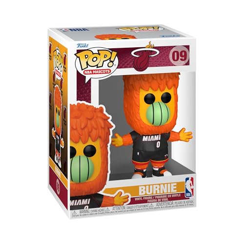 Funko Pop! NBA: Mascots - Miami - Burnie The Fireball - NBA Mascots - Vinyl-Sammelfigur - Geschenkidee - Offizielle Handelswaren - Spielzeug Für Kinder und Erwachsene - Sports Fans von Funko