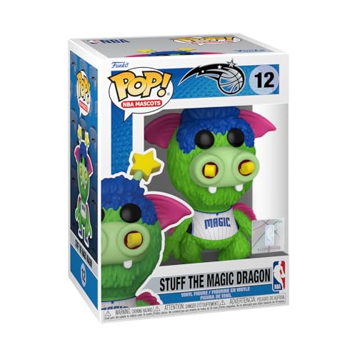 Funko Pop! NBA: Mascots - Orlando - Stuff The Magic Dragon - NBA Mascots - Vinyl-Sammelfigur - Geschenkidee - Offizielle Handelswaren - Spielzeug Für Kinder und Erwachsene - Sports Fans von Funko