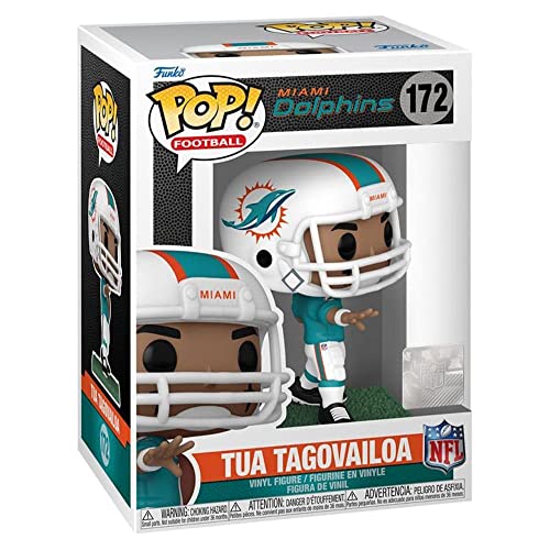 Funko Pop! NFL: Dolphins - Tua Tagovailoa - Vinyl-Sammelfigur - Geschenkidee - Offizielle Handelswaren - Spielzeug Für Kinder und Erwachsene - Sports Fans - Modellfigur Für Sammler und Display von Funko