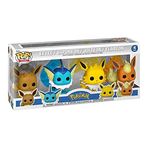 Funko Pop! Pokemon – Ultimate 4-Pack Eevee, Vaporeon, Jolteon, Flareon, Mehrfarbig Funko Pop! Pokemon – Ultimate 4-Pack Eevee, Vaporeon, Jolteon, Flareon, Mehrfarbig von Funko