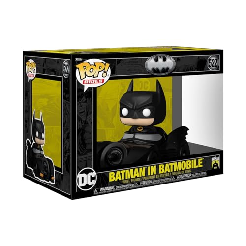 Funko Pop! Rides Deluxe: BM 85th - Batman mit Batmobi - Batman 1989 - Vinyl-Sammelfigur - Geschenkidee - Offizielle Handelswaren - Spielzeug Für Kinder und Erwachsene - Movies Fans von Funko