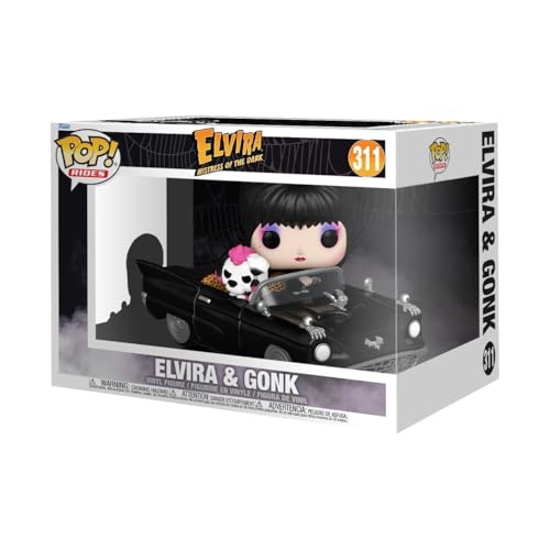 Funko Pop! Rides Deluxe: Elvira Mistress of The Dark mit Macabre Mobile - Vinyl-Sammelfigur - Geschenkidee - Offizielle Handelswaren - Spielzeug Für Kinder und Erwachsene - Movies Fans von Funko