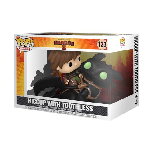 Funko Pop! Rides Deluxe: HTTYD – Hiccup mit Toothless - How to Train Your Dragon - Vinyl-Sammelfigur - Geschenkidee - Offizielle Handelswaren - Spielzeug Für Kinder und Erwachsene - Movies Fans von Funko