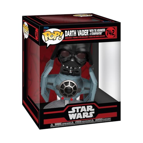 Funko Pop! Rides Deluxe: Star Wars Darkside - TIE Advanced X1 mit Darth Vader - Vinyl-Sammelfigur - Geschenkidee - Offizielle Handelswaren - Spielzeug Für Kinder und Erwachsene - Movies Fans von Funko